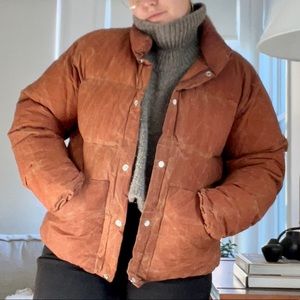 Older Brother Waxed Puff Coat - Medium (adult unisex)